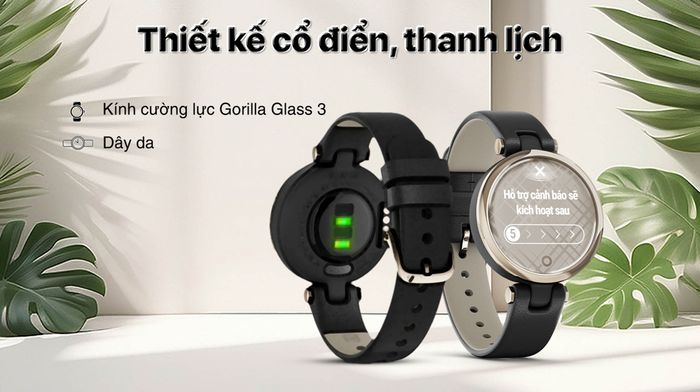 Garmin Lily Classic 34.5mm dây da - Thiết kế