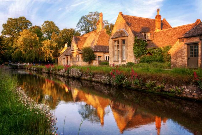 The idyllic village of Lower Slaughter in the Cotswolds.