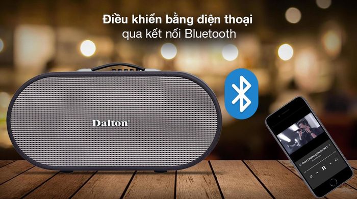 Loa karaoke xách tay Dalton K220C 750W - Điều khiển