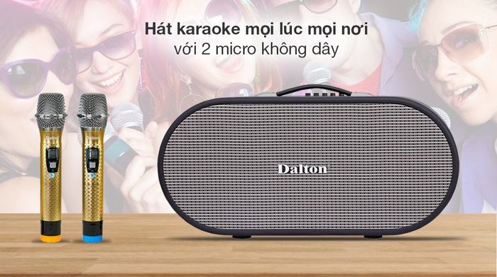 Loa karaoke xách tay Dalton K220C 750W - Tiện ích