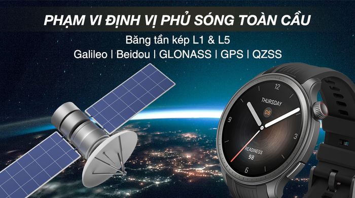 Amazfit Balance 46mm dây silicone - Định vị
