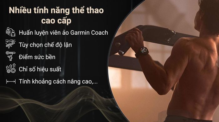 Garmin Fenix 8 Sapphire 43mm viền Titanium - Tính năng hiệu suất