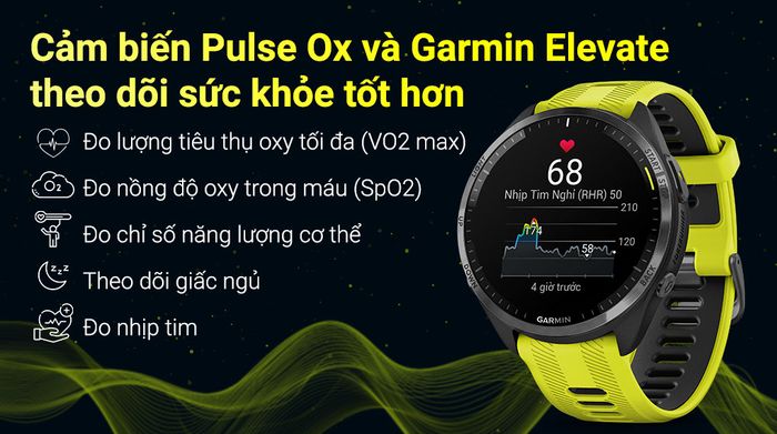 Đồng hồ thông minh Garmin Forerunner 965 - Các chức năng sức khỏe