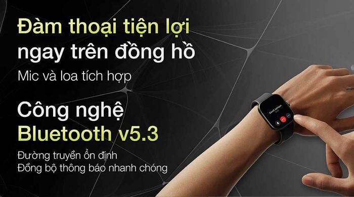 Đồng hồ thông minh Xiaomi Redmi Watch 4 47.5mm - Nghe gọi trên đồng hồ