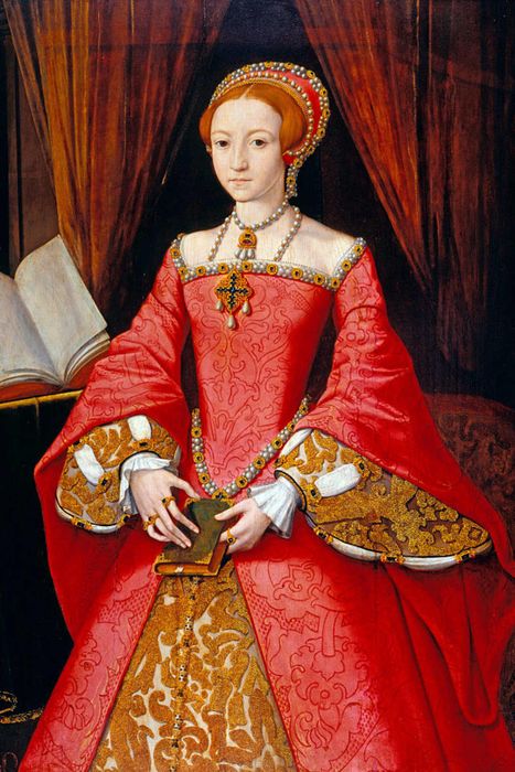 A depiction of Elizabeth I as a young princess, credited to William Scrots.