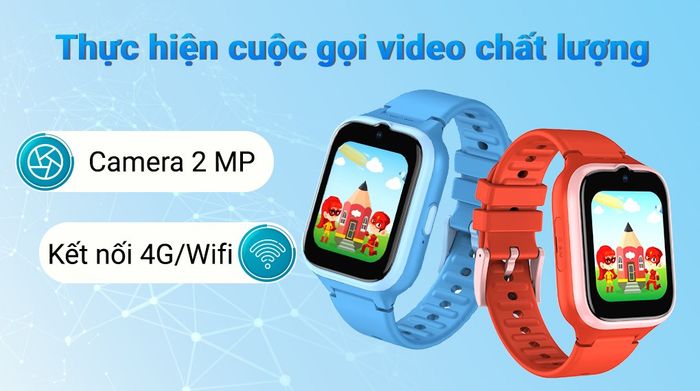 Đồng hồ định vị trẻ em Masstel Smart Hero 20 - 2 camera