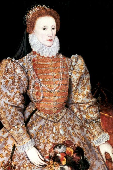 Elizabeth I, Queen of England and Ireland, circa 1588.