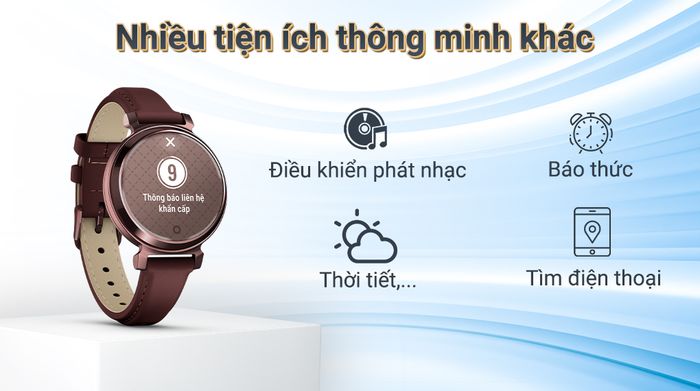 Garmin Lily 2 Classic 34mm dây da - Tiện ích