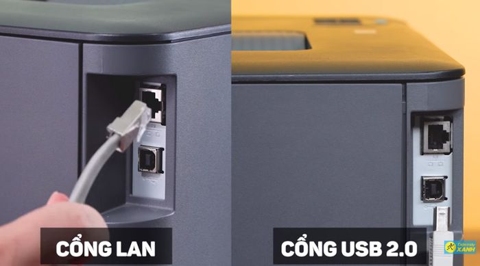 Kết nối có dây - Máy in Laser Brother HL-L2366DW Wifi