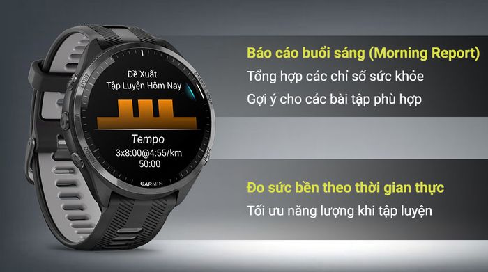 Đồng hồ thông minh Garmin Forerunner 965 - Chức năng hỗ trợ luyện tập