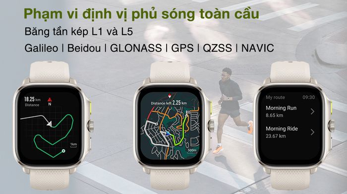 Đồng hồ thông minh Amazfit Cheetah Square 44 mm - Định vị chính xác