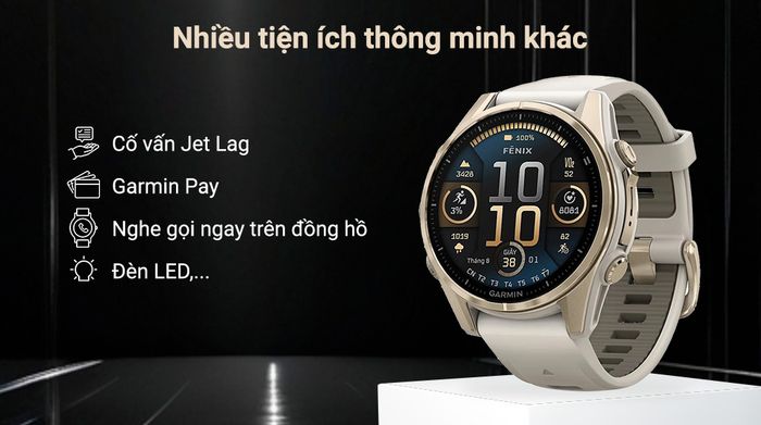 Garmin Fenix 8 Sapphire 43mm viền Titanium - Tiện ích khác