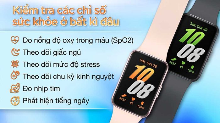 Samsung Galaxy Fit3 - Chức năng sức khỏe
