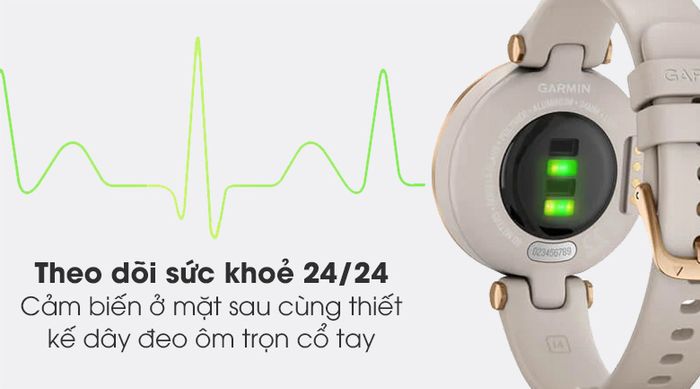 Đồng hồ thông minh Garmin Lily dây silicone - Theo dõi sức khỏe