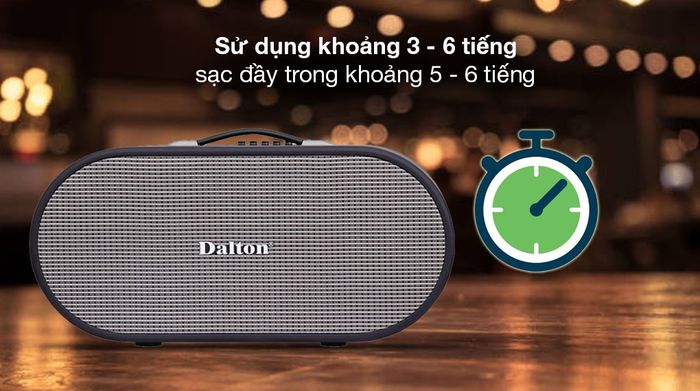 Loa karaoke xách tay Dalton K220C 750W - Thời gian sử dụng