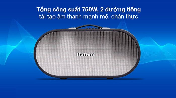 Loa karaoke xách tay Dalton K220C 750W - Công suất