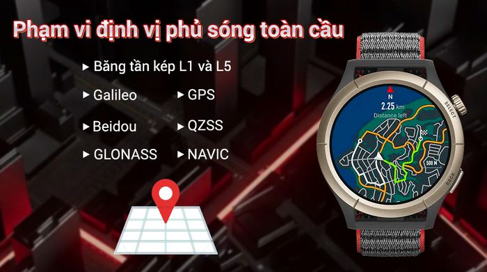 Đồng hồ thông minh Amazfit Cheetah Pro 47mm - Định vị chính xác