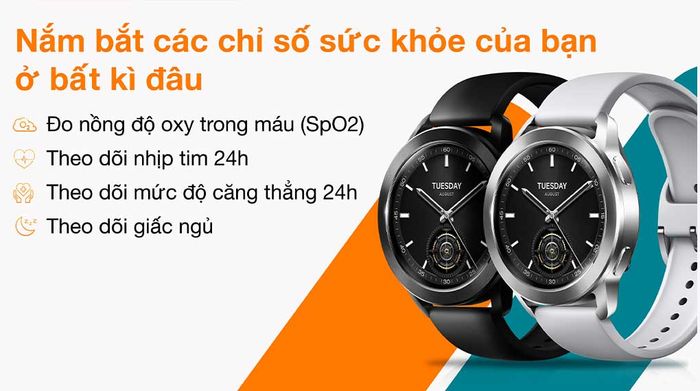Xiaomi Watch S3 - Theo dõi sức khỏe