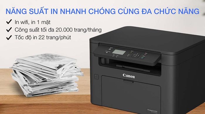 Máy in laser trắng đen đa năng Canon MF913W Wifi - Công suất in