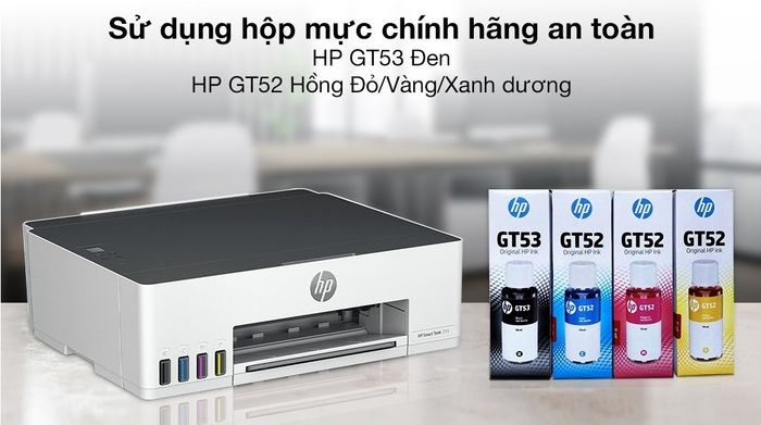 Máy in phun màu đơn năng HP Smart Tank 210 Wifi - Mực in
