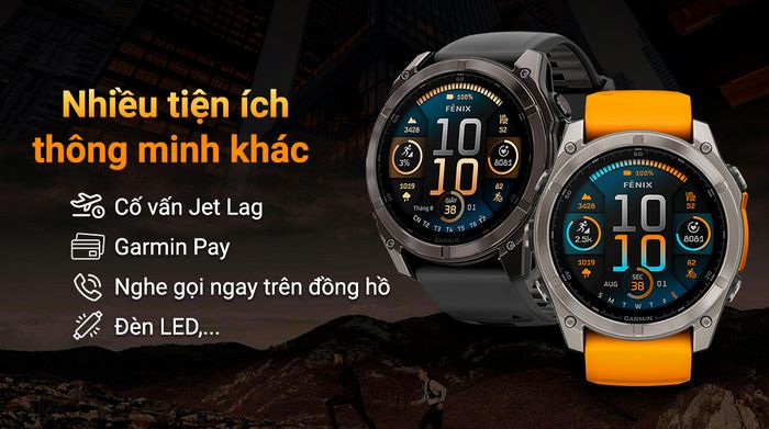 Garmin Fenix 8 Sapphire 51mm viền Titanium - Tiện ích khác