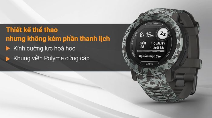 Garmin Instinct 2 - Kiểu dáng thế thao