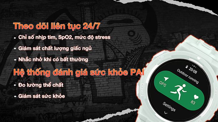 Amazfit Active Edge 46mm - Theo dõi sức khỏe