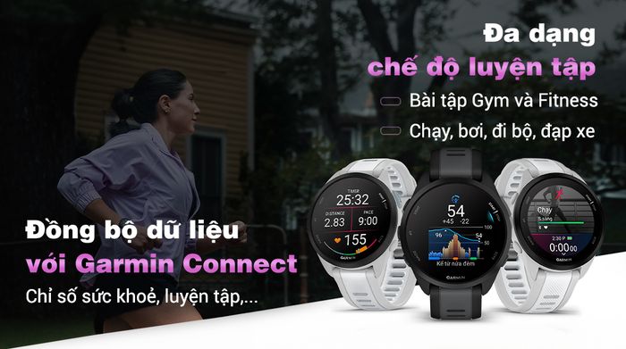 Garmin Forerunner 165 43mm - Chế độ thể thao