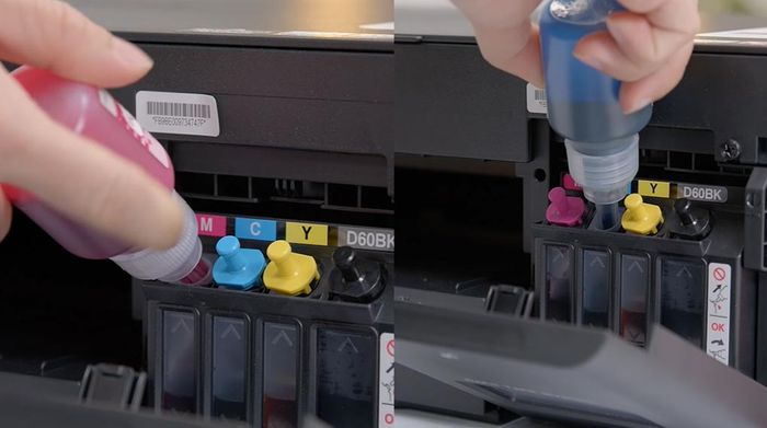 Máy in phun màu đa năng In-Scan-Copy Brother DCP-T220 - Bơm mực
