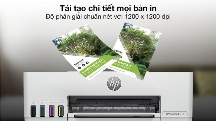 Máy in phun màu đơn năng HP Smart Tank 210 Wifi - Độ phân giải