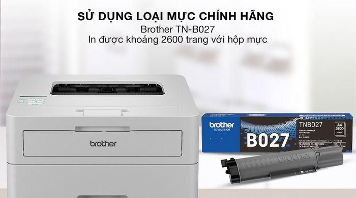 Máy in laser trắng đen đơn năng Brother HL-B2180DW Wifi - Mực in