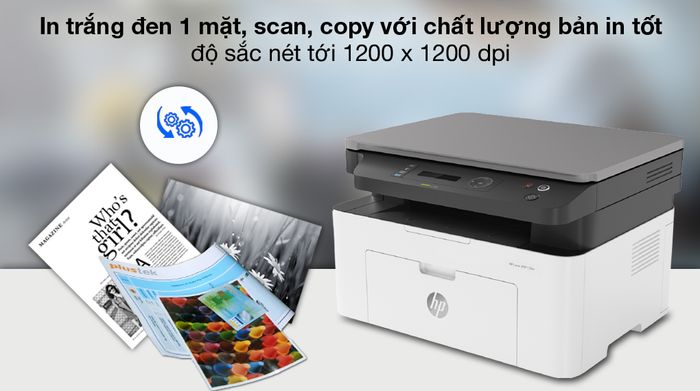 Chất lượng bản in, scan tốt - LaserJet MFP 135w WiFi (4ZB83A)