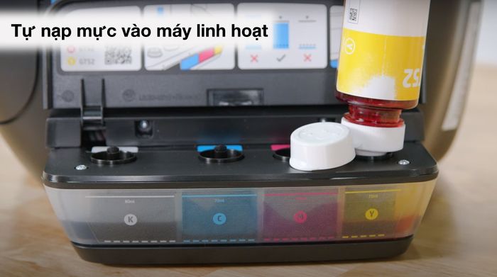 Mực in phun HP GT52 Vàng Original Ink Bottle_M0H56AA (dành cho HP Ink Tank 115. 315. 415) - Cách nạp mực in cho máy in HP