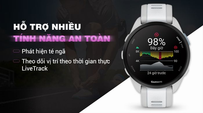 Garmin Forerunner 165 43mm - Nhiều tính năng cao cấp