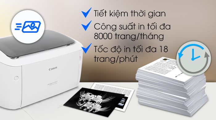 Máy in Laser Canon LBP 6030W - Tốc độ in tốt