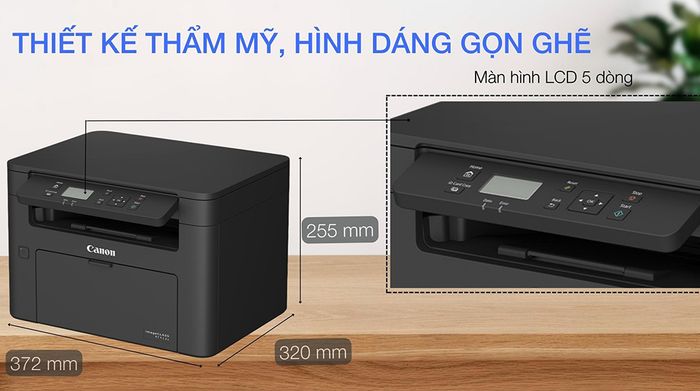 Máy in laser trắng đen đa năng Canon MF913W Wifi - Thiết kế