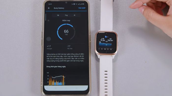 Garmin Venu SQ 2 - Tính năng Body Battery