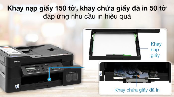 Máy in phun màu đa năng In-Scan-Copy Brother DCP-T720DW - Khay nạp giấy