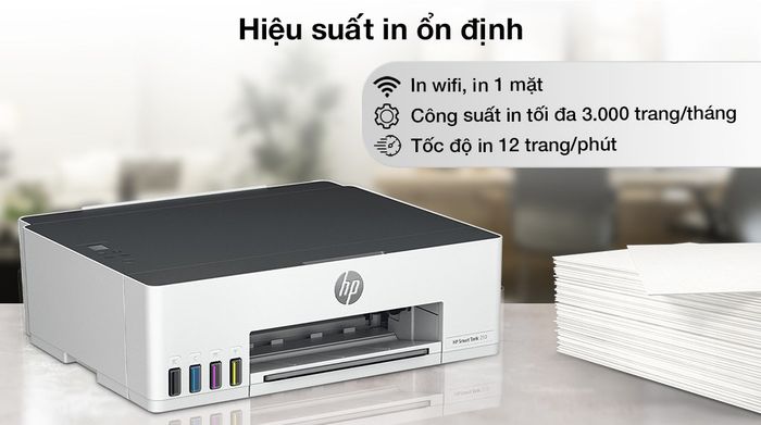 Máy in phun màu đơn năng HP Smart Tank 210 Wifi - Công suất in