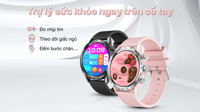 Đồng hồ thông minh BeFit Active 2 42mm - Sức khỏe 