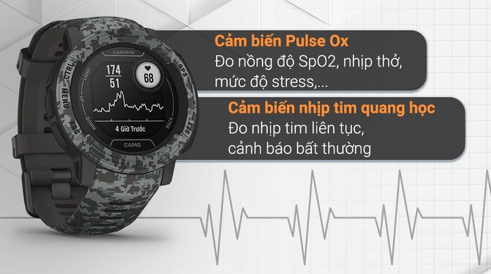 Garmin Instinct 2 - Cảm biến Garmin Elevate