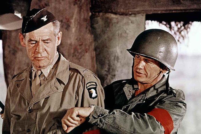 Robert Ryan and Charles Bronson in The Dirty Dozen