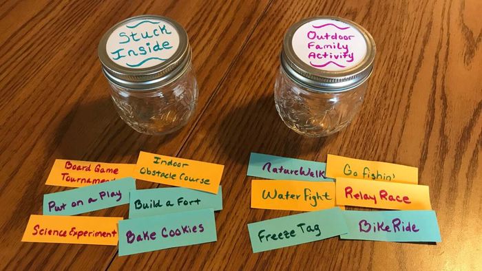 Craft “boredom jars”
