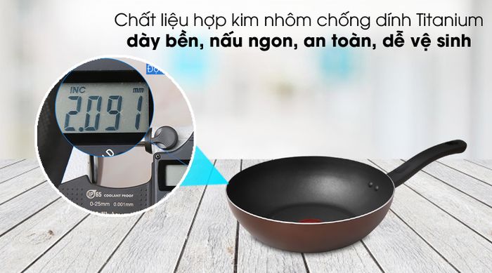 Bền tốt, nấu ngon - Chảo nhôm sâu chống dính đáy từ 26cm TEFAL G1437705