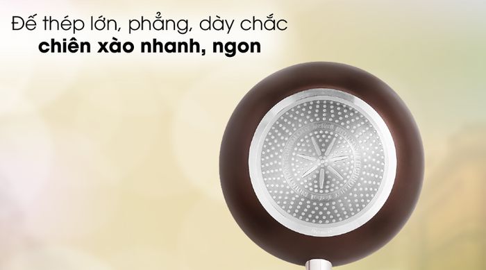 Đế phẳng lớn - Chảo nhôm sâu chống dính đáy từ 26cm TEFAL G1437705