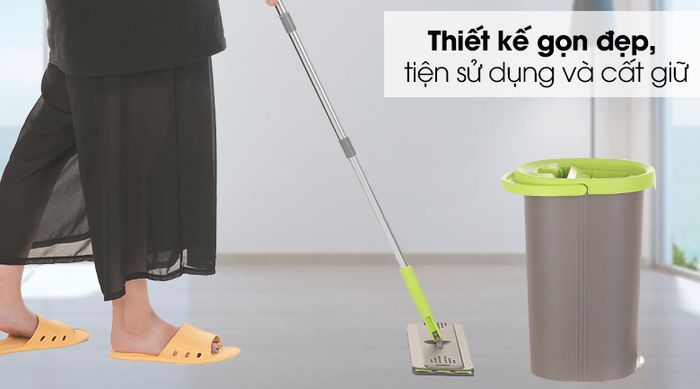Bộ lau nhà Hommy BH-M950A - Thiết kế hiện đại, gọn đẹp