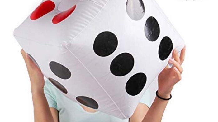 Roll oversized dice