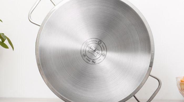 Cấu tạo đáy 3 lớp - Nồi Inox 3 đáy nắp inox 30 cm Sunhouse SHG300-30