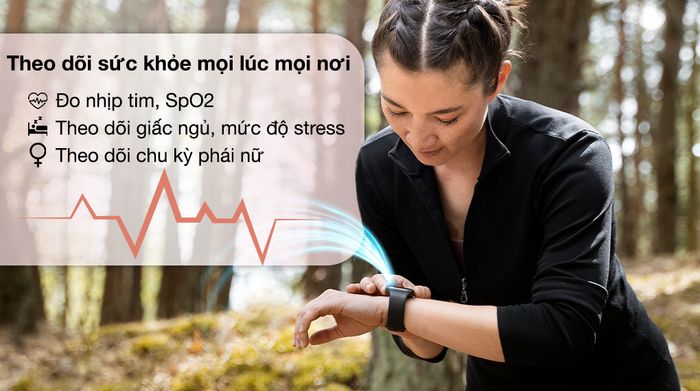 Vòng đeo tay thông minh Mi Band 8 Active - Theo dõi sức khỏe