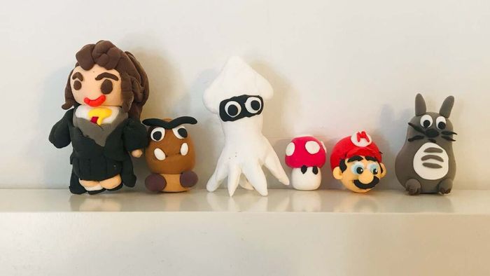 Create art using air-dry clay